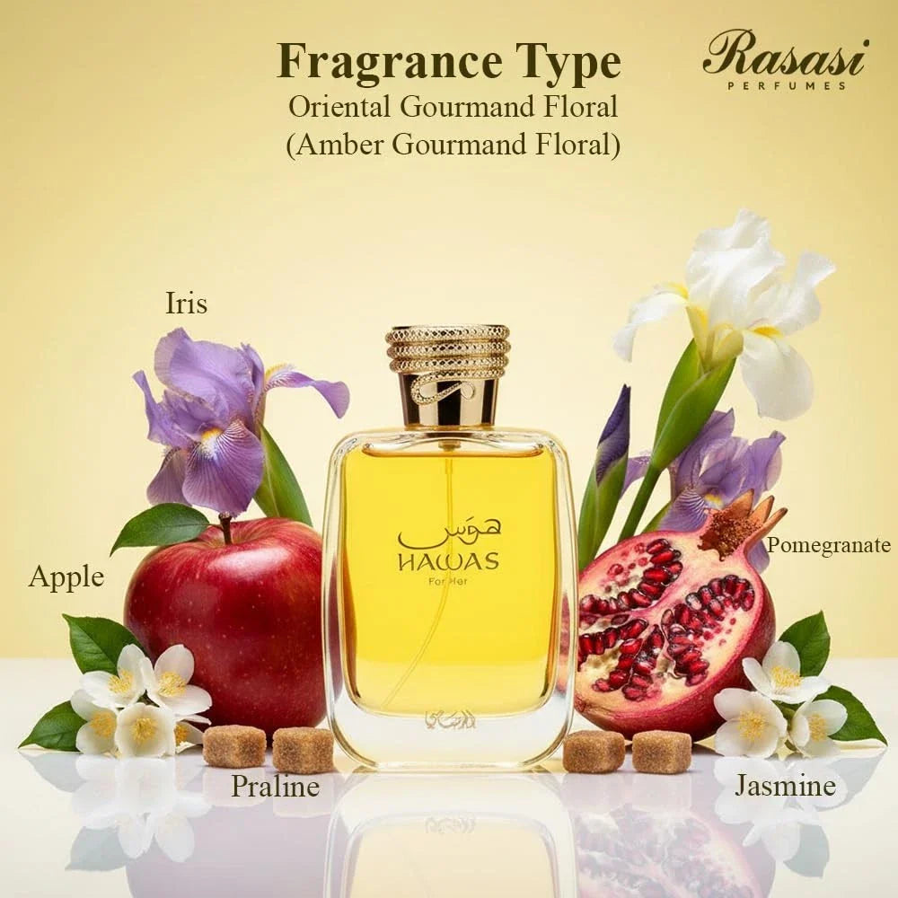 Hawas For Her Rasasi 100ml Perfume Spray