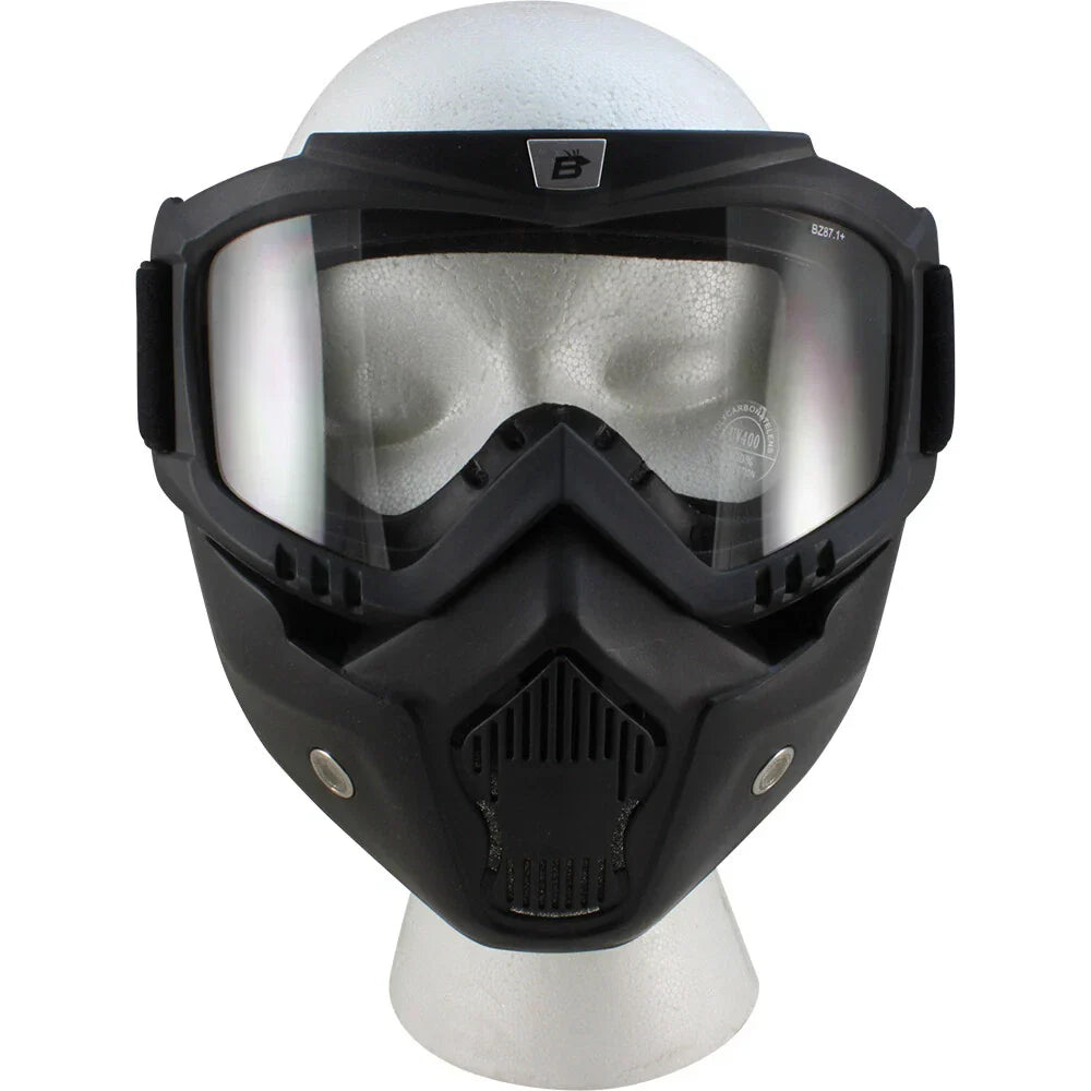 Full Face Mask Goggles Foam Padded Shatterproof Anti Fog perfect for Burning Man